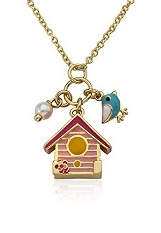 catchy teeny twin stars baby charm necklace